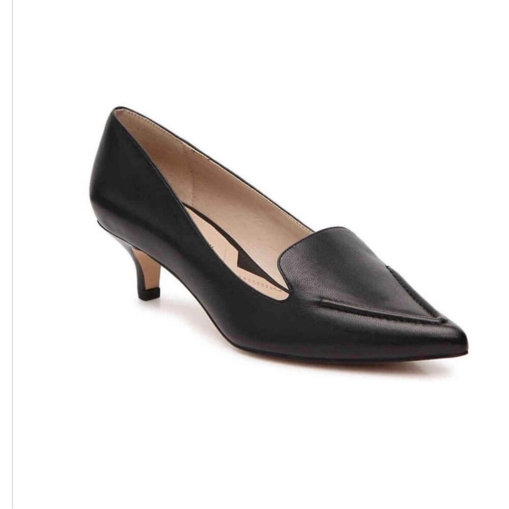 Adrienne Vittadini Scout Black Pump Heel Shoes New - Size 7.5
